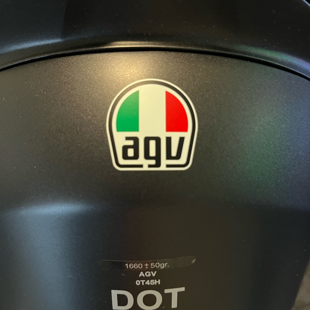 Ag Adriano Goldschmied Matte Black Helmet with Italian Tricolor Logo - Picture 4 of 5